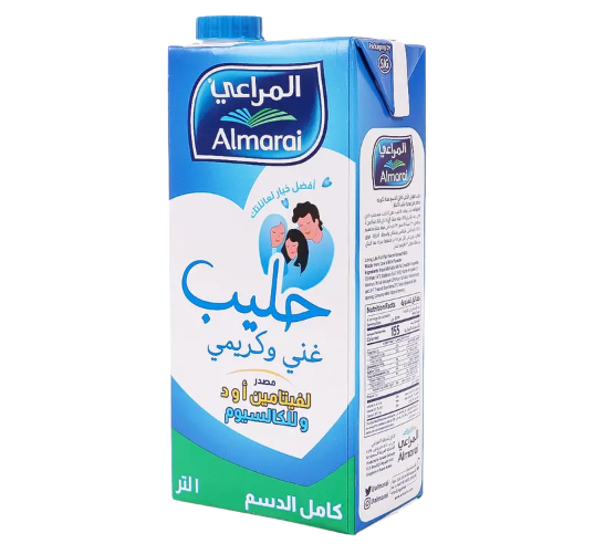 Almarai Full Cream Milk 1 L × 12 - Carton
