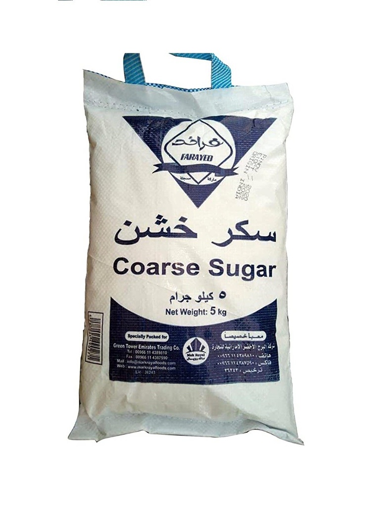 Farayed White Coarse Sugar 5 Kg