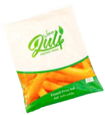 Juli Frozen French Fries Size 9 - 2.5 kg × 4 - Carton
