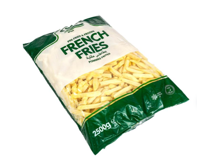 Berto Frozen Straight Cut Fries Size 9 - 2.5 kg × 4 - Carton	