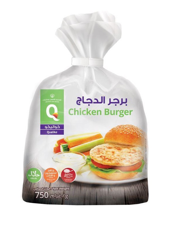 Qauliko Chicken Burger 750 gm × 14 - Carton