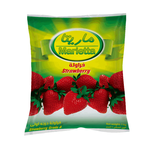 [G05081] Marietta Frozen Strawberry 1 kg × 8 - Carton