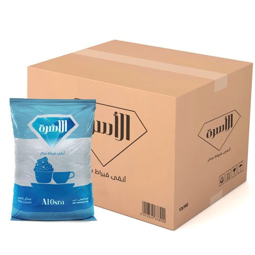 [G13007] AL Osra Fine Sugar 1 Kg × 20 - Carton