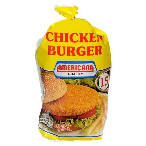 [G05011] Americana Chicken Burger With Breadcrumbs 15 pcs × 8 - Carton