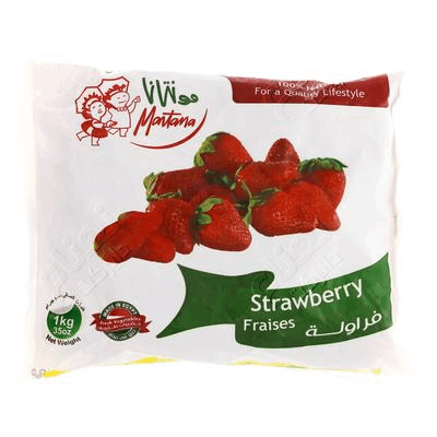 Montana Frozen Strawberry 1 kg × 8 - carton