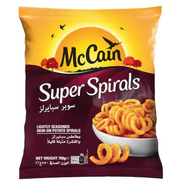 McCain Super Crisp Crinkle Fries 2.5 kg × 4 - Carton