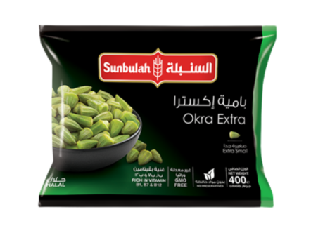 Sunbulah Frozen Okra Extra 400 gm × 20 - Carton