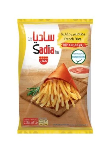 Sadia Thin French Fries Size 6 - 2.5 kg × 4 - carton