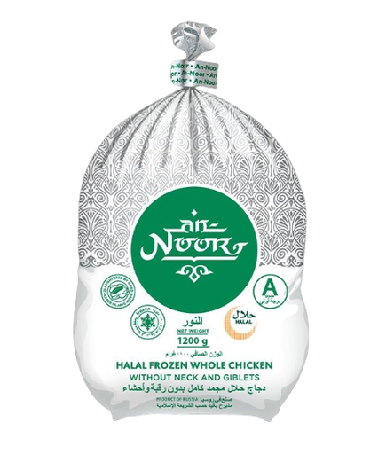 Al Noor Frozen Chicken 1200 gm × 10 - Carton