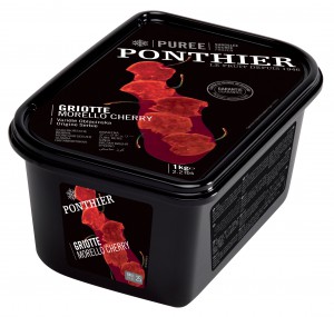 Ponthier Frozen Cherry 1 kg × 6 - Carton