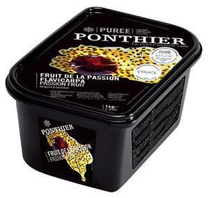 Ponthier Frozen Passion Fruit Puree 1 kg × 6 - Carton