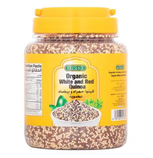 Freshly Organic White & Red Quinoa 800 gm × 12 - Carton