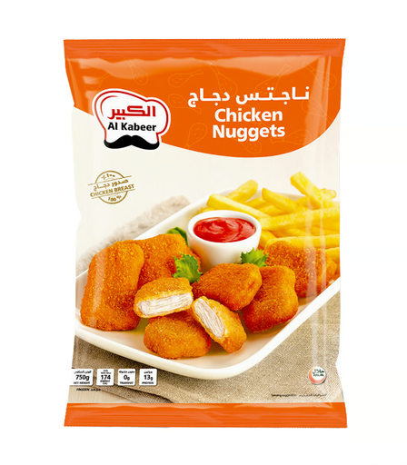 AL Kabeer Chicken Nuggets 750 gm × 8 - Carton