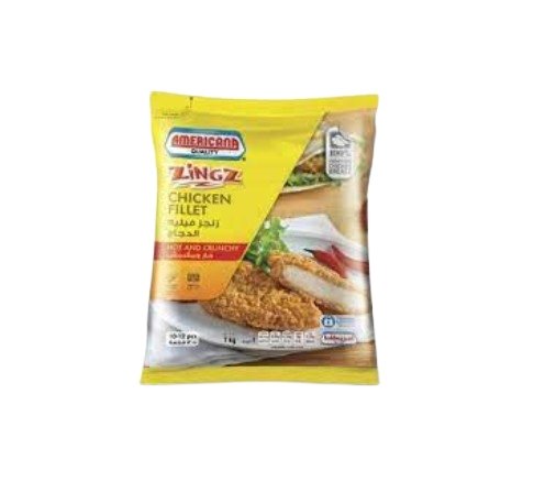 Americana Zinger Chicken Fillet 1 kg × 10 bags - Carton