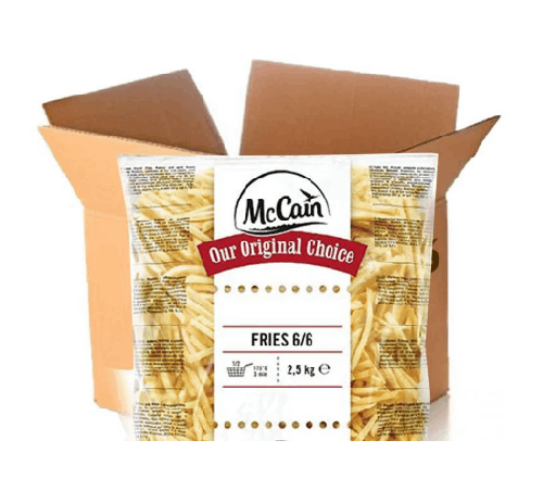McCain Frozen French Fries Size 6 - 2.5 kg × 5 - Carton