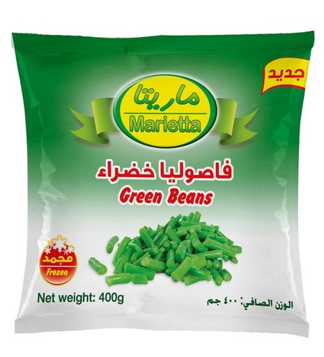 Marietta Frozen Green Beans 400 gm × 20 - Carton