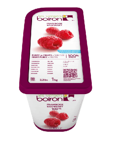 Boiron Frozen Raspberry Puree 1 kg × 6 - Carton