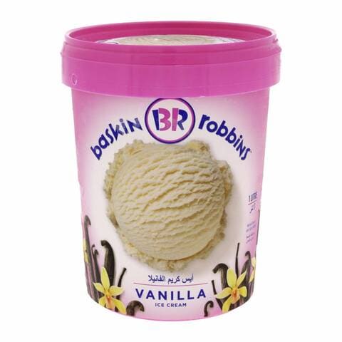 Baskin Robbins Vanilla Flavor 1 L × 8 - Carton