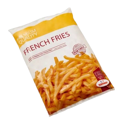 Tomex Dutch Crispy French Fries with Skin Size 10 × 10 - 2.5 kg × 4 - Carton