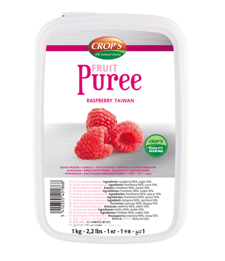 Crops Raspberry Puree 1 kg × 6 -  Carton  