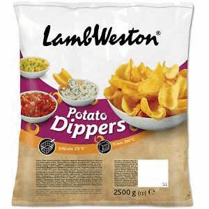 [G05068] Lamb Weston Potato Dippers 2.5 kg × 4 - carton